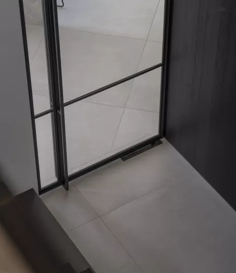 Betonlook in hal